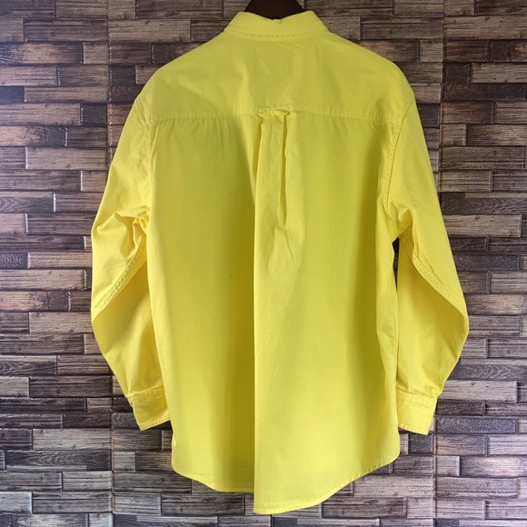 Mens Large PreOwned Yellow Chase Authentics Richard Childress Racing Button Down - Picture 2 of 9